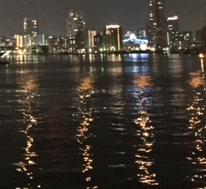 船から見える夜景